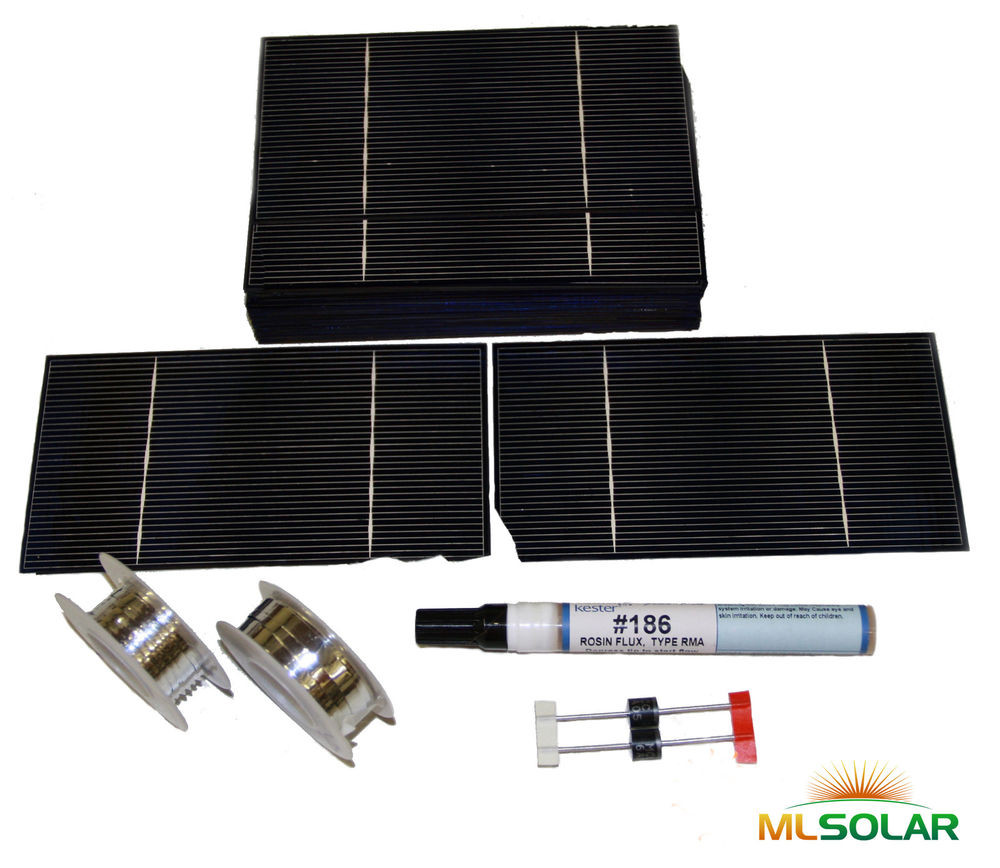 DIY Solar Panels Kits Home Use
 250g 3x6 Solar Cell Kit for DIY Solar Panel Whole