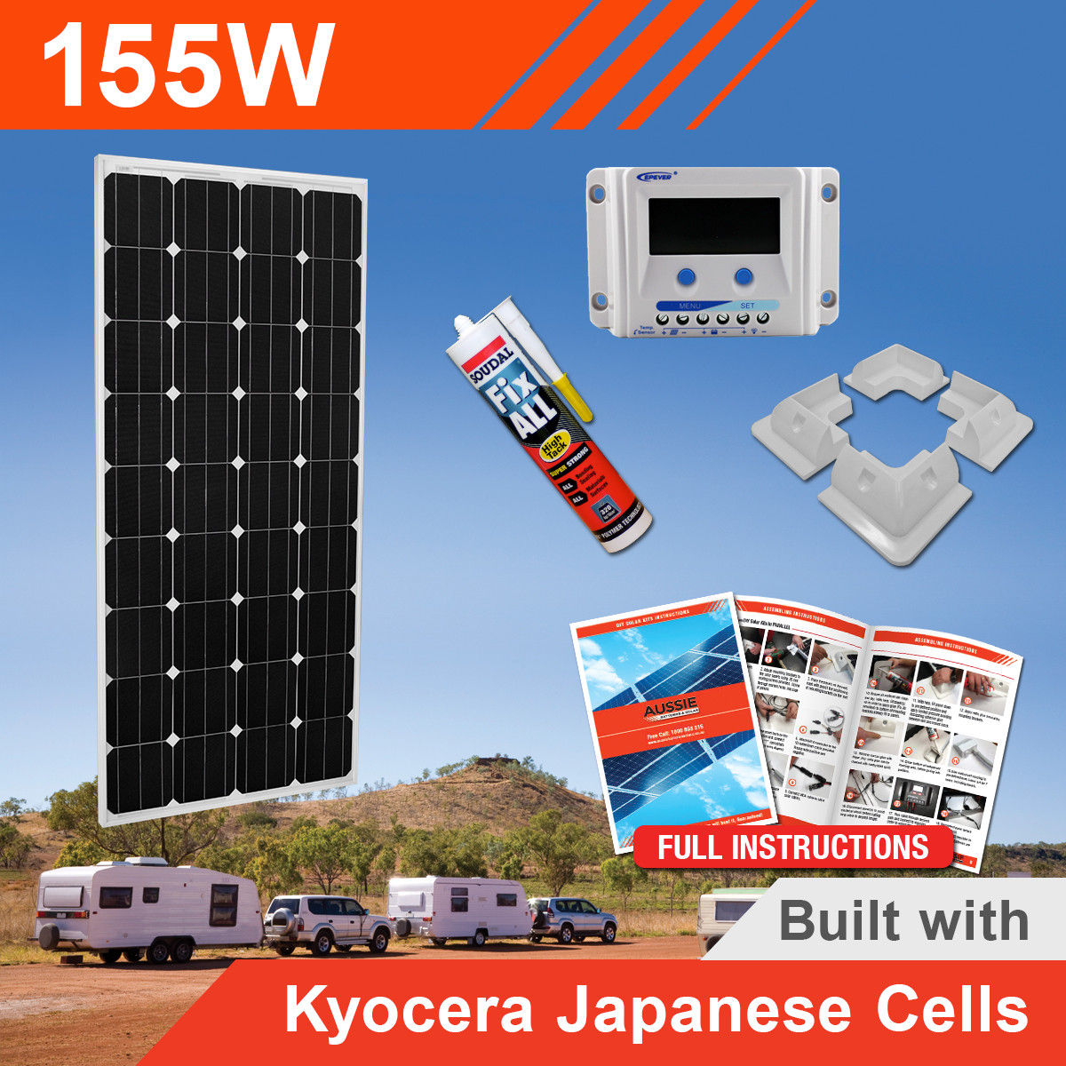 DIY Solar Panels Kits Home Use
 155W 12V plete DIY Solar Kit