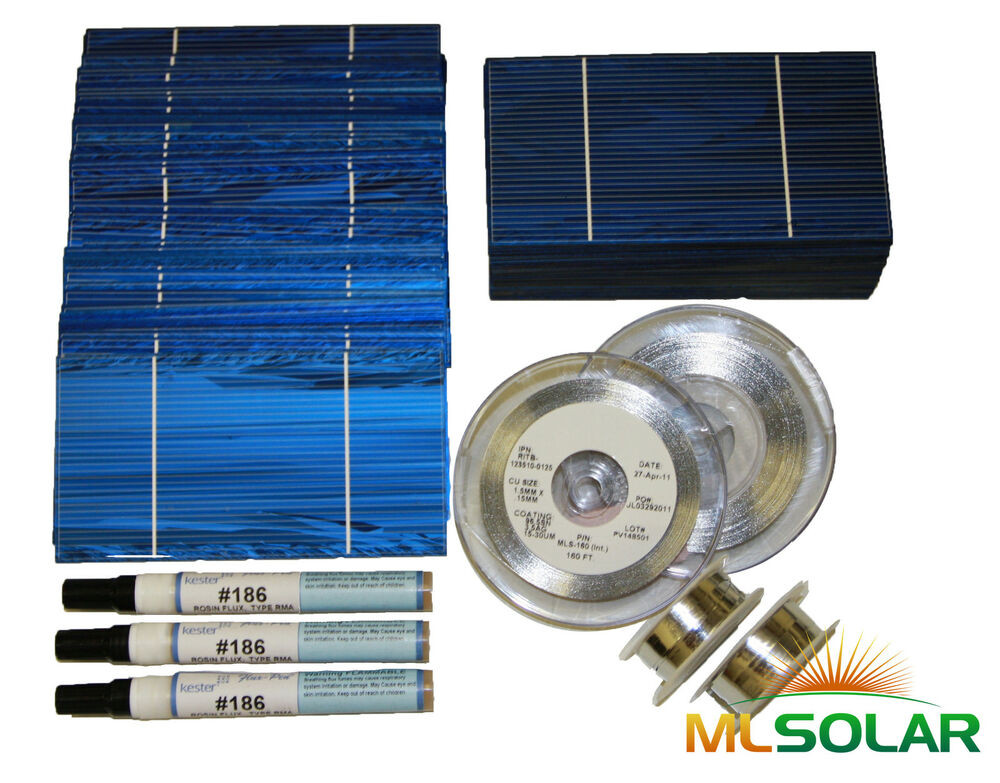 DIY Solar Panels Kits Home Use
 500 WHOLE 3x6 Solar Cells DIY KIT TAB Wire BUS FLUX