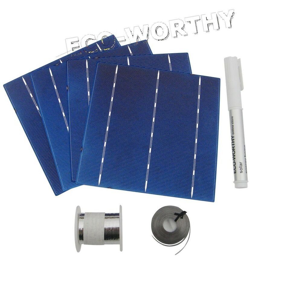 DIY Solar Panels Kits Home Use
 DIY 100W Solar Panel 25pcs 6x6 Solar Cells Kit w Tab Bus