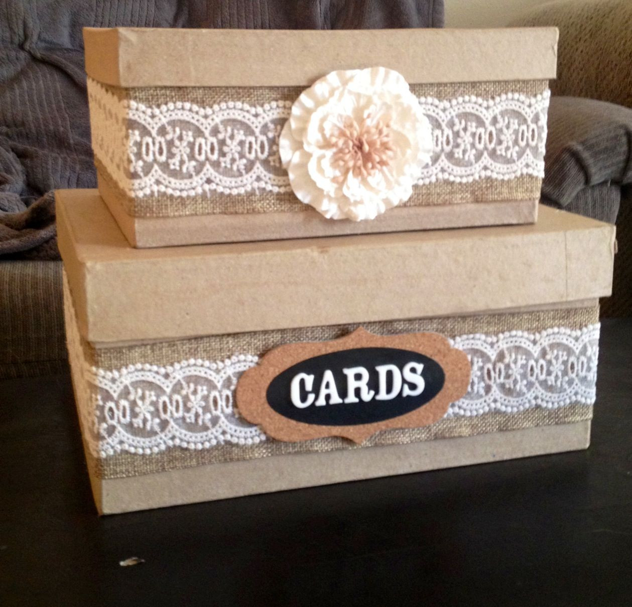 DIY Wedding Money Box
 DIY Country wedding card box Wedding
