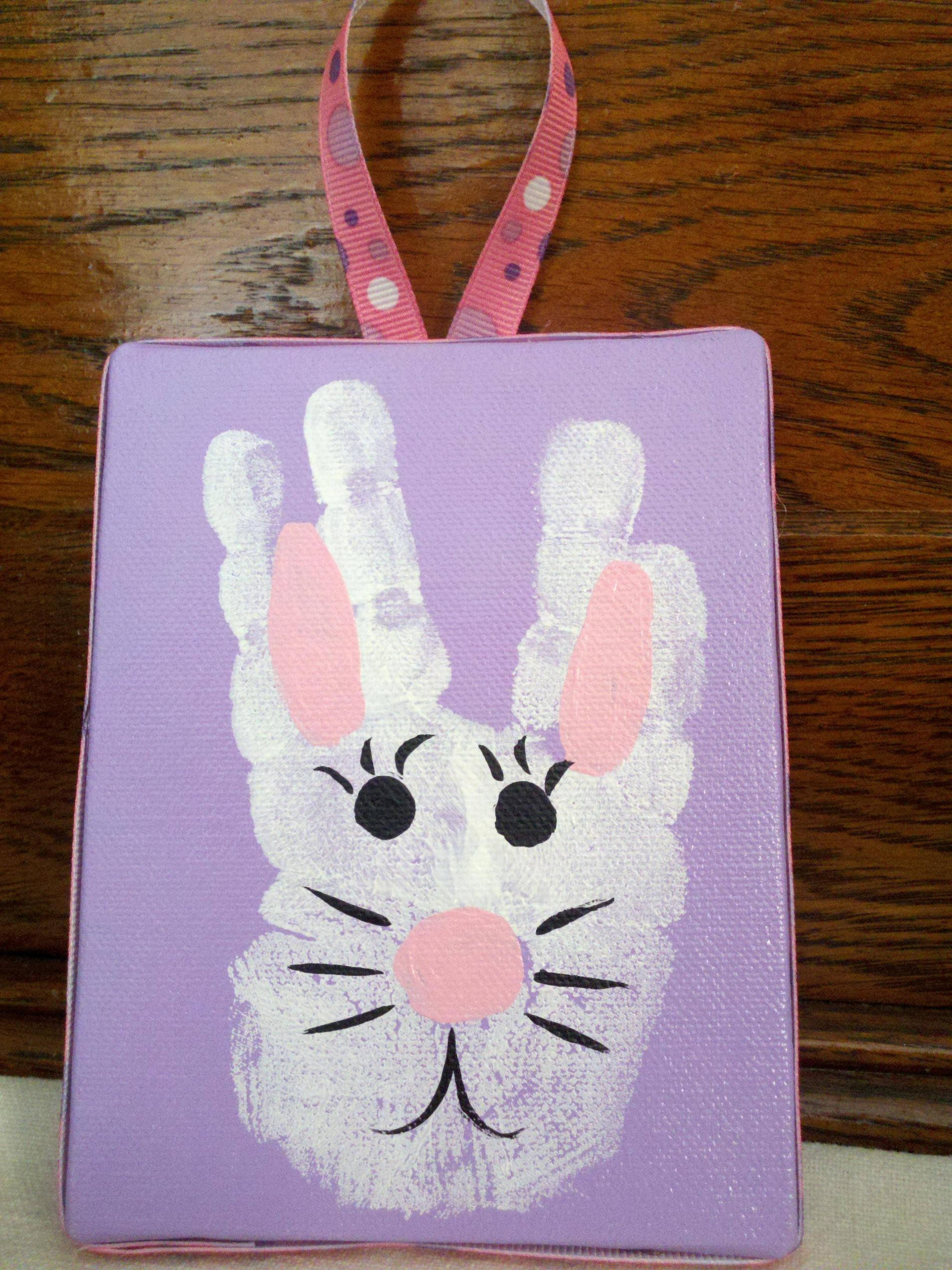 Easter Craft Ideas For Preschoolers
 Preschool Crafts for Kids Hand Print Easter Bunny Craft
