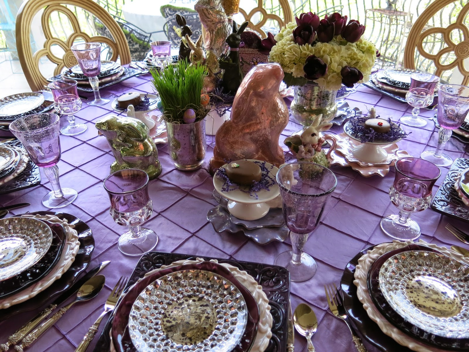 Easter Dinner Table
 Easter Dinner Table Purple Chocolat Home