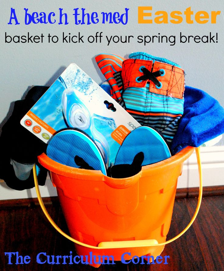Easter Vacation Ideas
 A beach themed Easter basket to kick off your spring break