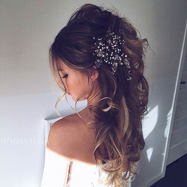 Easy Wedding Hairstyles For Long Hair
 23 Glamorous Bridal Hairstyles with Flowers Pretty Designs