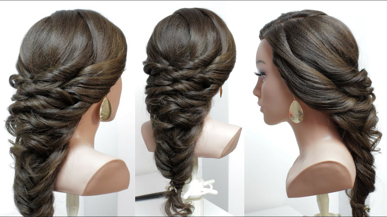 Easy Wedding Hairstyles For Long Hair
 Easy Bridal Prom Hairstyle For Long Hair With Fishtail