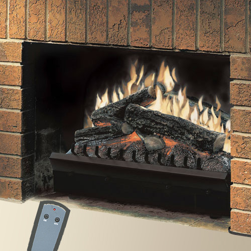 Electric Log Fireplace
 Dimplex 23" Standard Electric Fireplace Log Set & Trim Kit