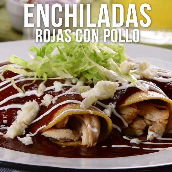 Enchiladas En Salsa Roja
 Enchiladas con Salsa Roja y Pollo Recipe Food