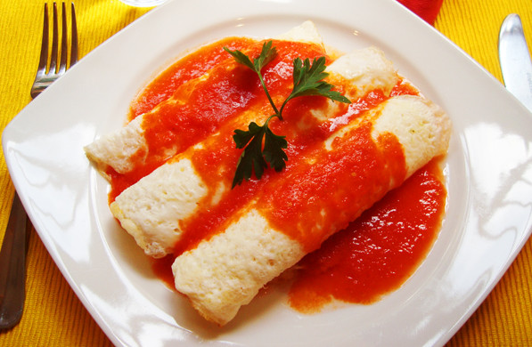 Enchiladas En Salsa Roja
 Recetas para desayunos y meriendas