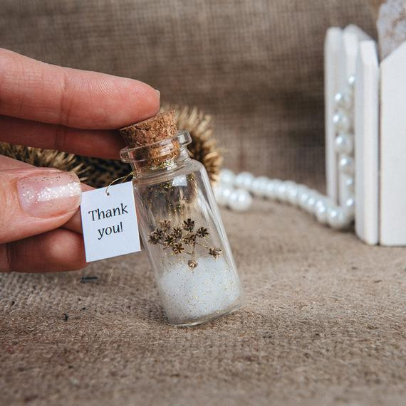 Engagement Party Gift Ideas For Guests
 Natural favors Eco wedding favour Thank you bottle Wedding