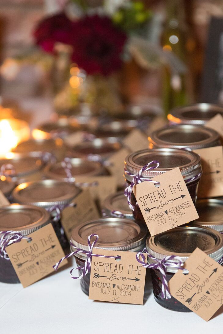 Engagement Party Gift Ideas For Guests
 Spread the Love Jam Wedding Favors