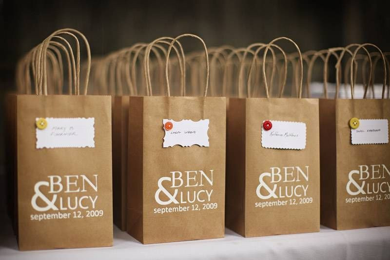 Engagement Party Gift Ideas For Guests
 unique wedding favor bags