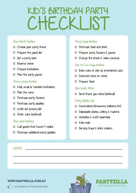 First Birthday Party Checklist
 Pin by Joni Griffin on Printables