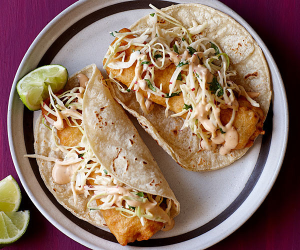 Fish Taco Recipes
 Baja Fried Fish Tacos Recipe FineCooking