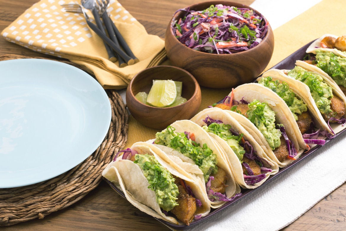 Fish Tacos With Cabbage
 Recipe Crispy Fish Tacos with Guacamole & Red Cabbage