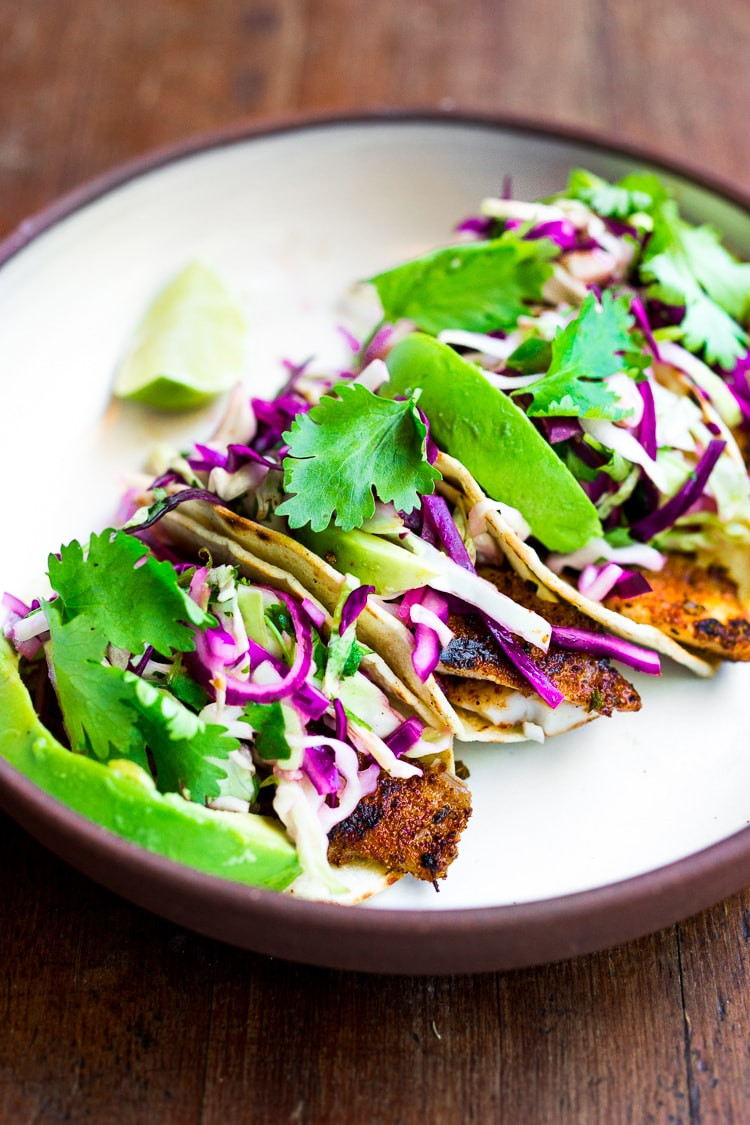 Fish Tacos With Cabbage
 Grilled Fish Tacos with Cilantro Lime Cabbage Slaw