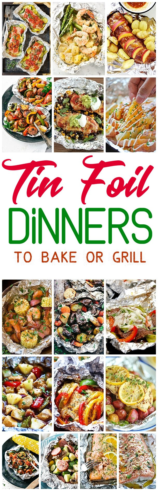 Foil Dinners On The Grill
 Easy Tin Foil Packets Suppers Recipes – Baked or Grilled