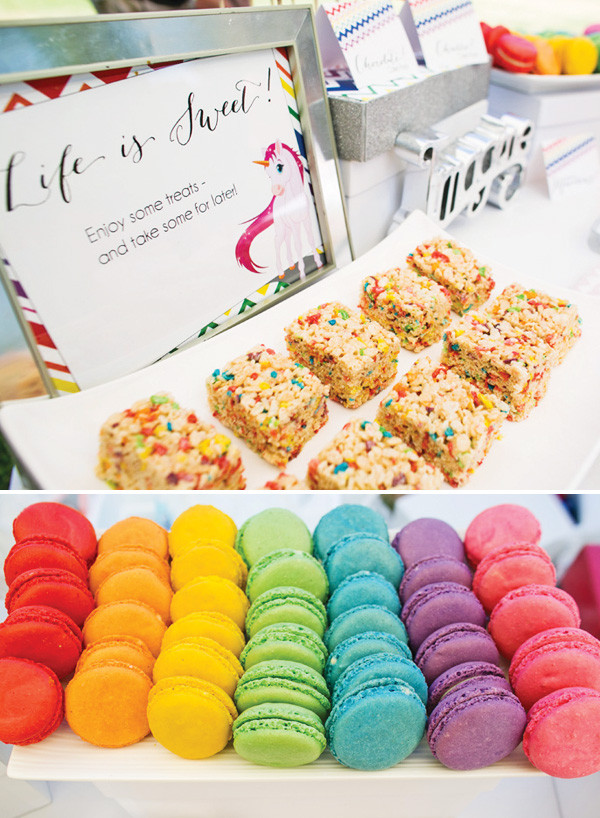 Food Ideas For Unicorn Party
 Vibrant Rainbow Unicorn Party Adult Birthday Hostess