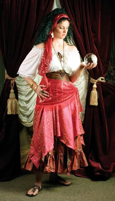 Fortune Teller Costume DIY
 $80 Gypsy Fortune Teller Costume sizes S to 3X includes