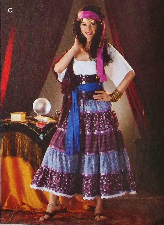 Fortune Teller Costume DIY
 Gypsy Seer Costume Pattern Gypsy Fortune Teller Costume