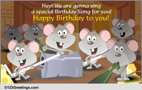Free Online Birthday Cards With Music
 A Special Birthday Song Free Songs eCards Greeting Cards