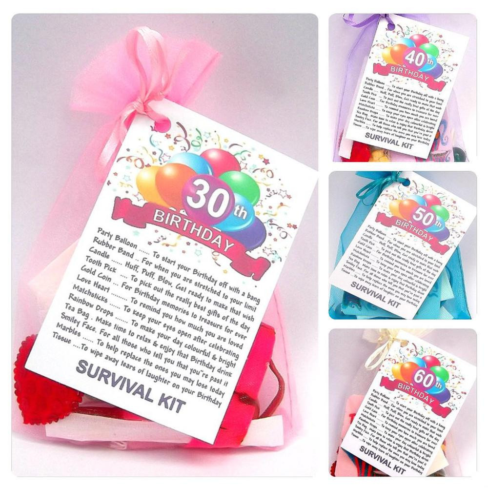 Funny 30th Birthday Gifts For Her
 30th 40th 50th 60th BIRTHDAY PRESENT SURVIVAL KIT FUN