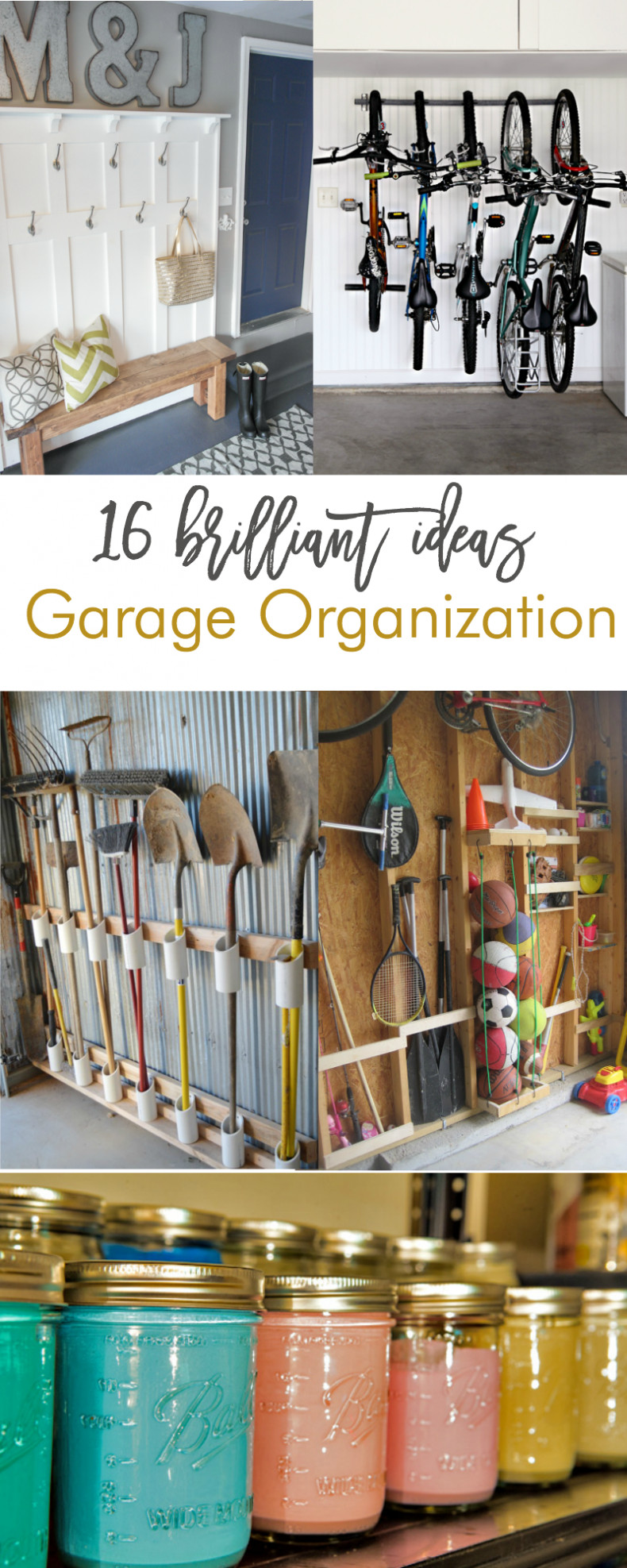 Garage Workshop Organization Ideas
 16 Brilliant DIY Garage Organization Ideas