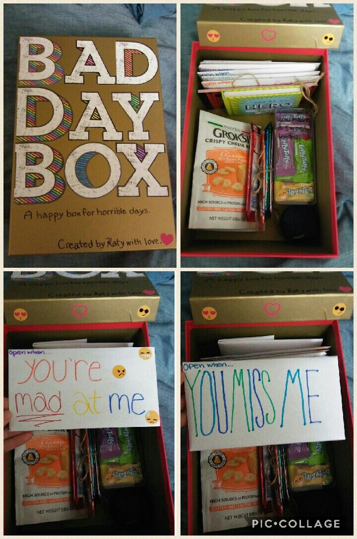 Gift Box Ideas For Girlfriend
 Bad Day Box Perfect t for your boyfriend girlfriend