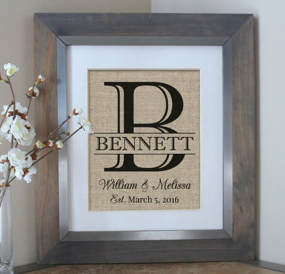 Gift Ideas For Couples Shower
 Personalized Wedding Gift for Couple Bridal Shower Gift