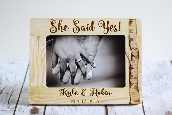 Gift Ideas For Engagement Couple
 Engagement Gift Engagement ts engraved She by
