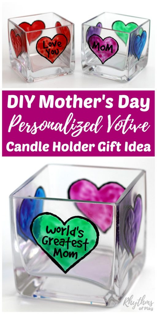 Gift Ideas For Mother Day
 DIY Mother s Day Personalized Votive Candle Holder Gift