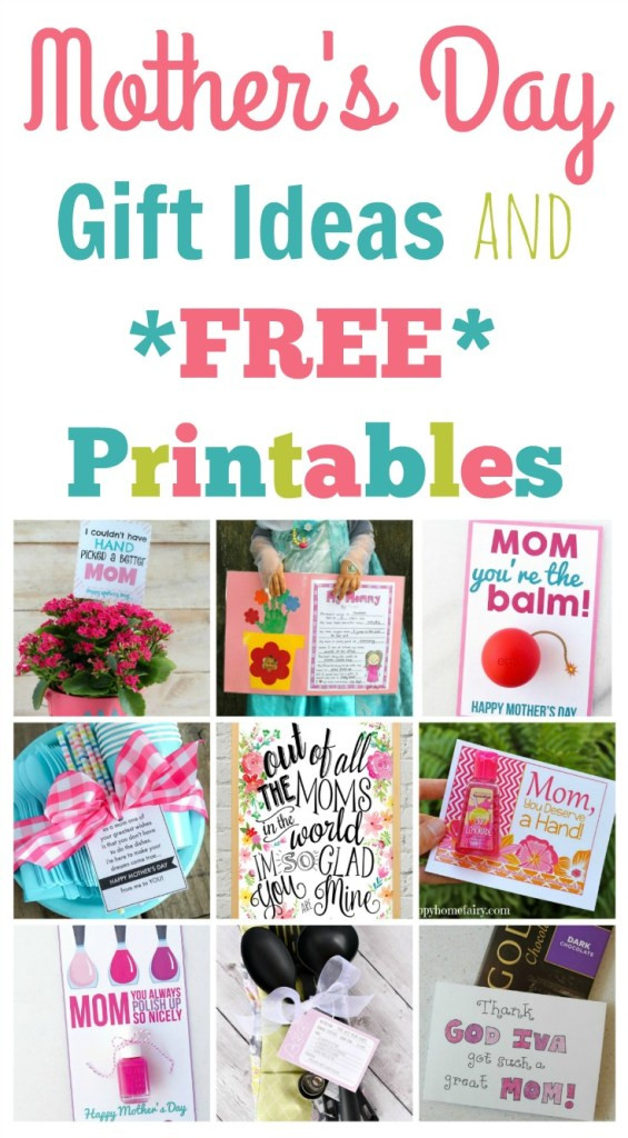 Gift Ideas For Mother Day
 Quick and Easy Mother s Day Gift Ideas and Printables