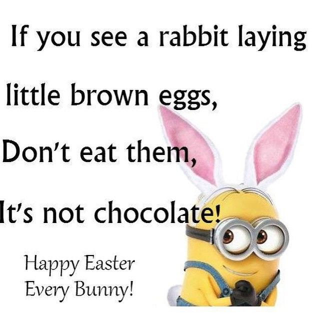 Happy Easter Quotes Funny
 Funny Easter Minion Quote s and for