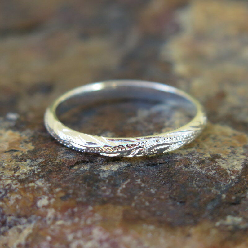 Hawaiian Wedding Rings
 Hawaiian Jewelry 925 Sterling Silver Scrolling Love