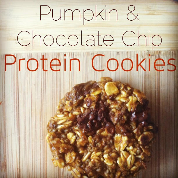 High Protein High Fiber Recipes
 Protein Pumpkin Cookies high protein high fiber cookie