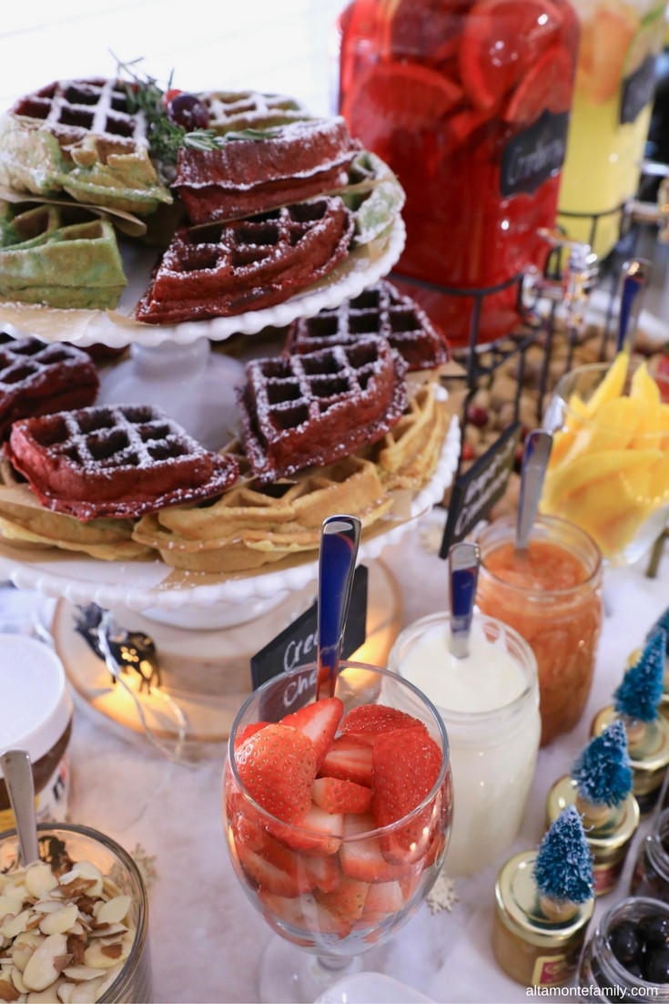 Holiday Brunch Party Ideas
 A Very Merry Holiday Waffle Bar Citrus Punch Recipe