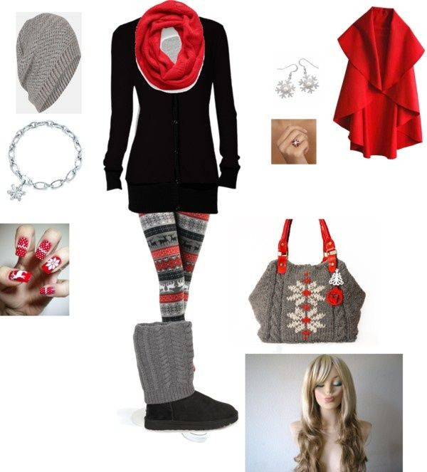 Holiday Party Clothing Ideas
 whatgoesgoodwith christmas outfit 01 cuteoutfits