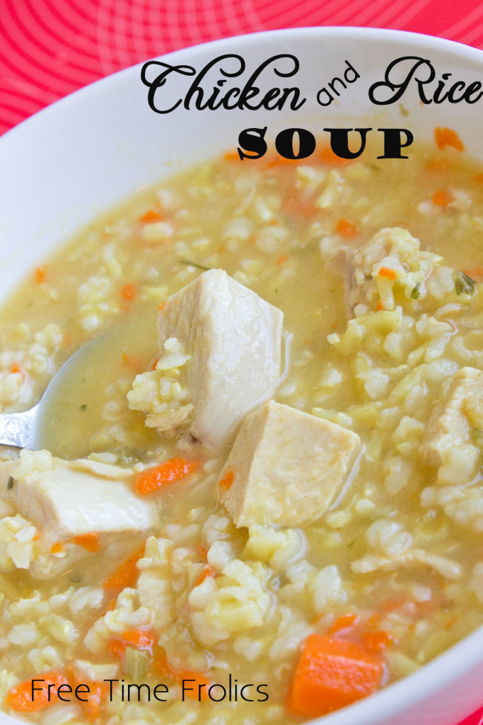 Homemade Chicken And Rice Soup
 Easy Chicken and Rice Soup Recipe Free Time Frolics