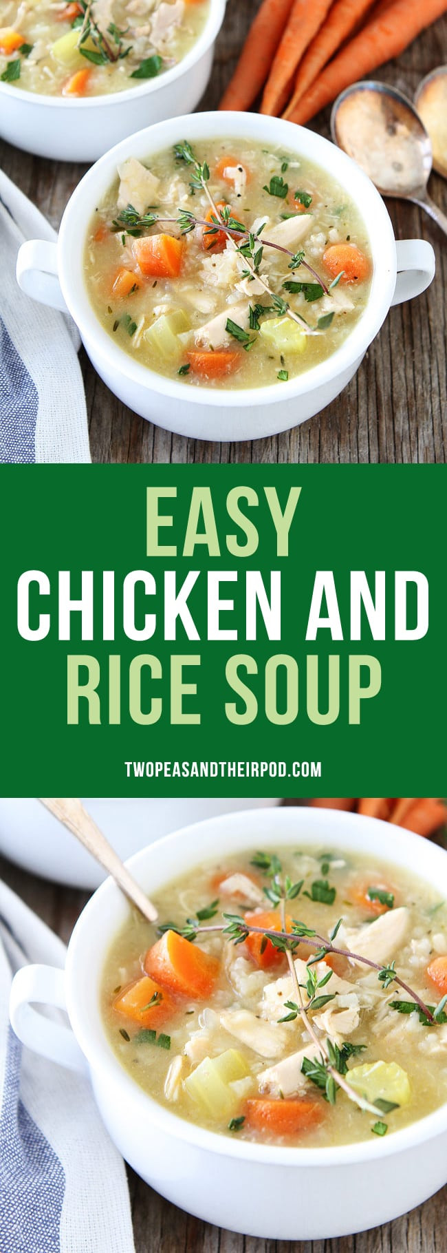 Homemade Chicken And Rice Soup
 Easy Chicken and Rice Soup Recipe