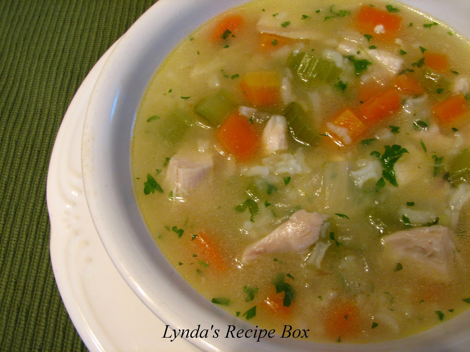 Homemade Chicken And Rice Soup
 Lynda s Recipe Box Soup Recipes for the Cool Days Ahead