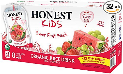 Honest Kids Juice
 Amazon Honest Kids Organic Juice 32 Pouch Pack $9 Shipped