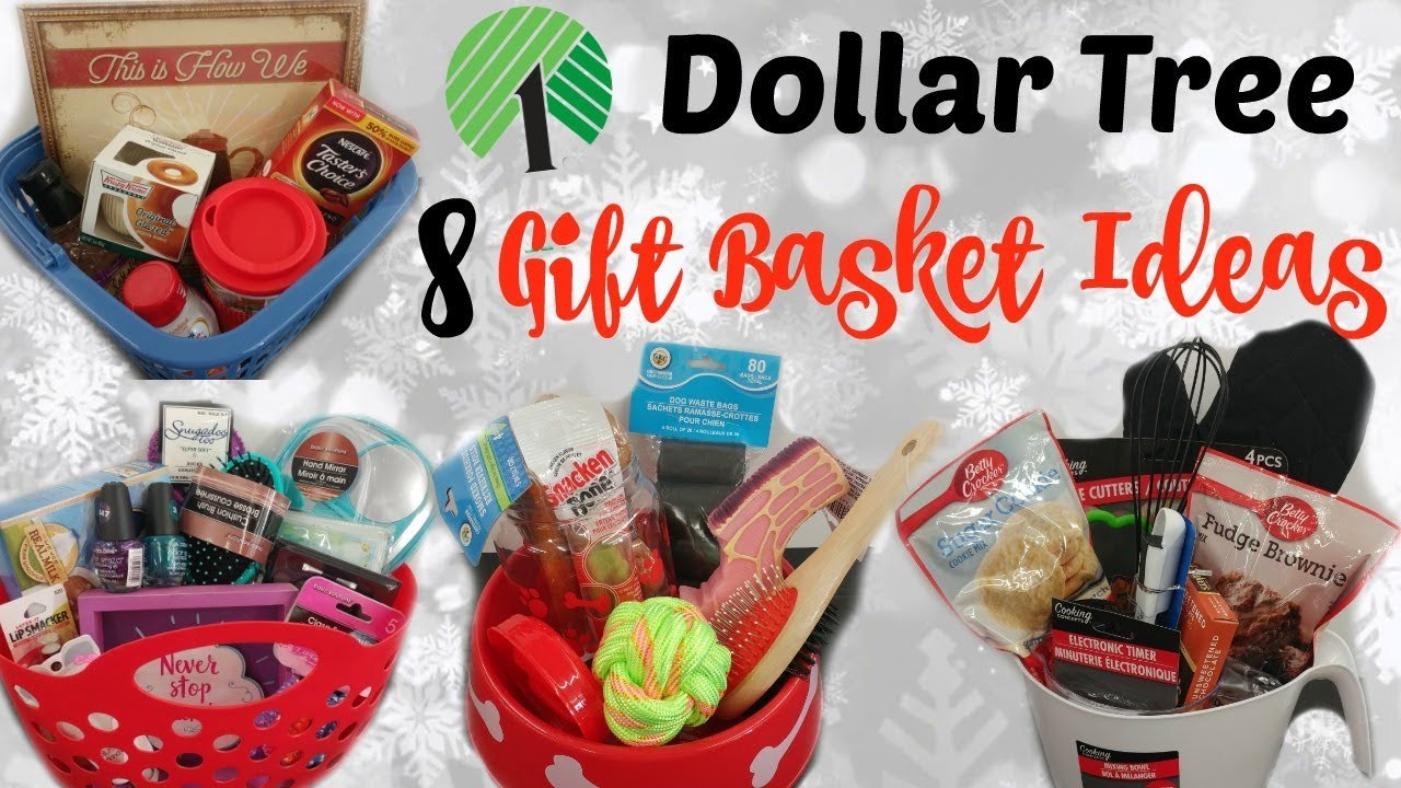 Ideas For Christmas Gift Baskets Inexpensive
 8 DOLLAR TREE GIFT BASKETS QUICK & EASY