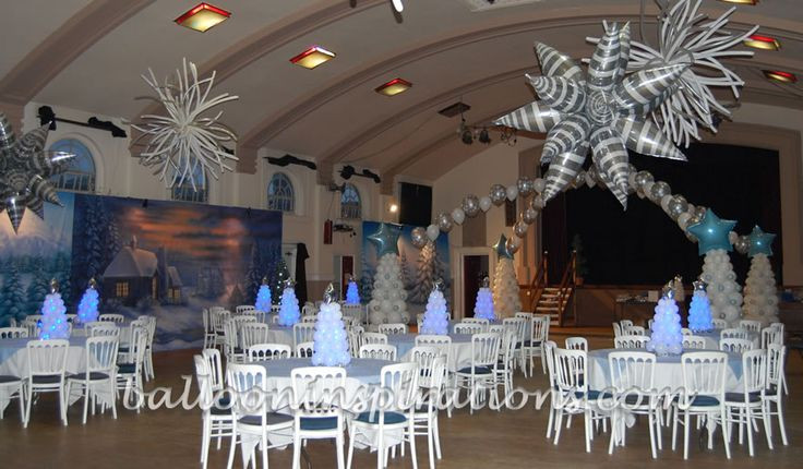 Ideas For Christmas Party At Work
 Balloon Christmas party decorations winter wonderland
