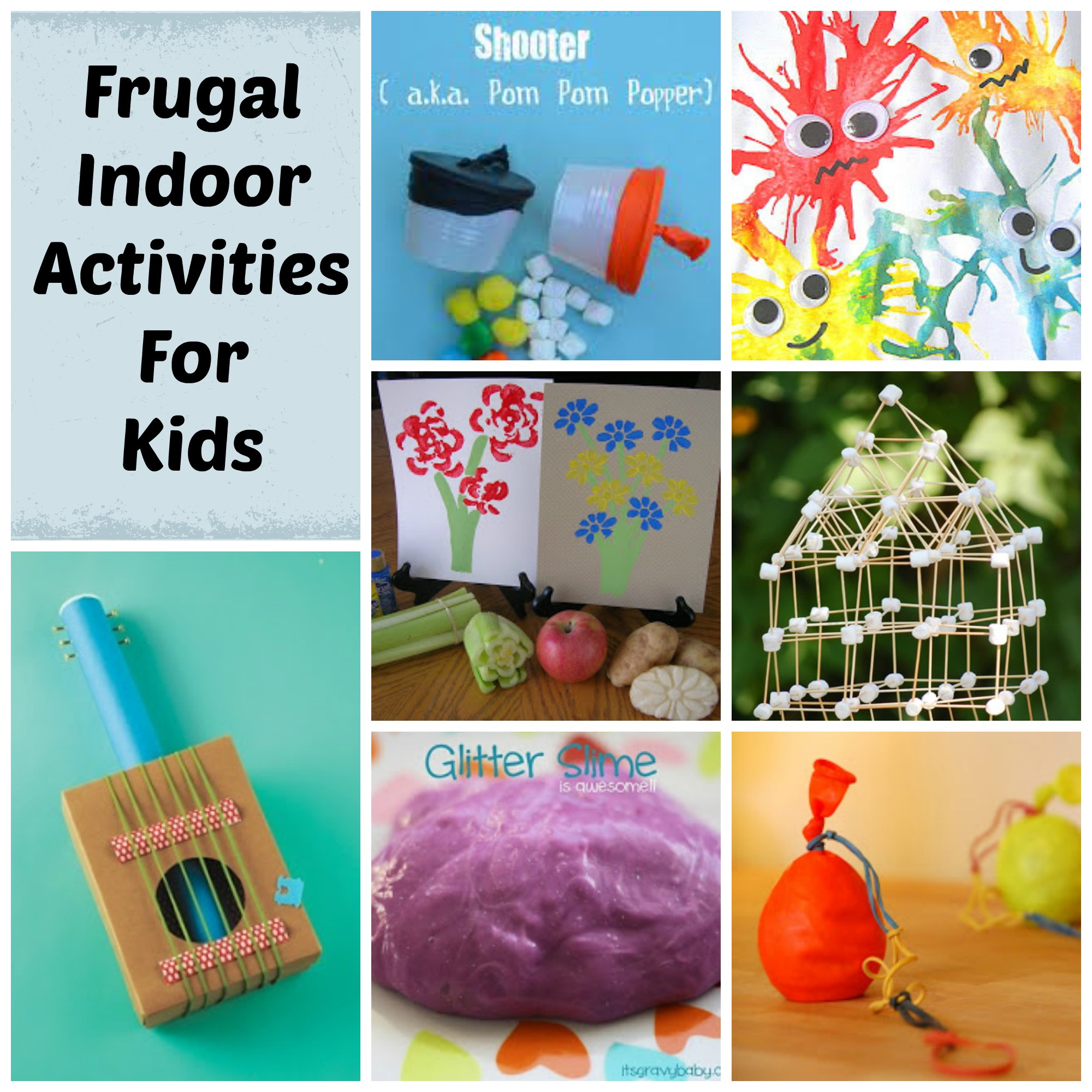 Indoor Kids Activities
 Frugal Indoor Activities for Kids Saving Cent by Cent