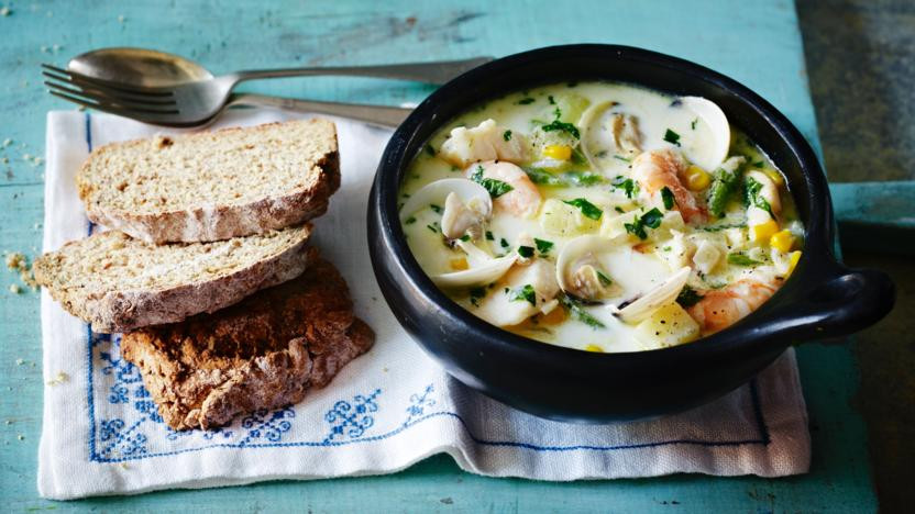 Irish Seafood Recipes
 Irish fish chowder with soda bread recipe BBC Food