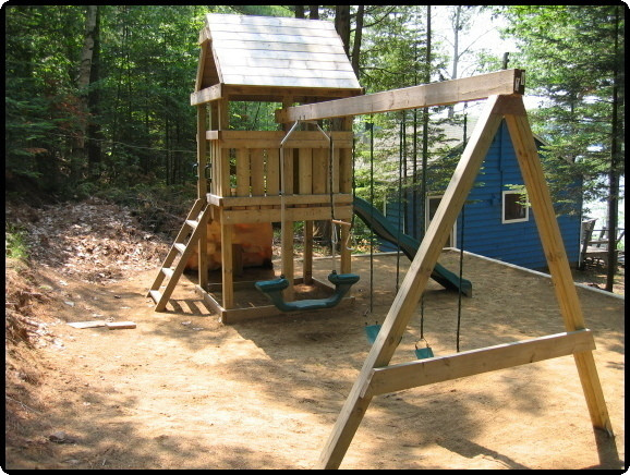 Kids Swing Set Plans
 BUILD A PLAYSET FORT PLAYHOUSE SWINGSET WOOD PLANS EASY