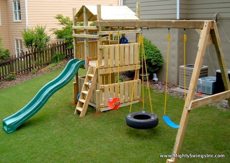 Kids Swing Set Plans
 Swing set for kids I really think this is build able