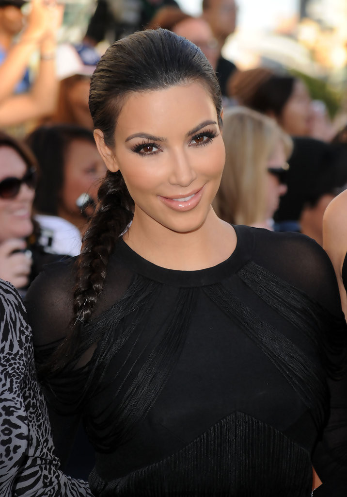 Kim Kardashian Braided Hairstyle
 Kim Kardashian Long Braided Hairstyle Kim Kardashian