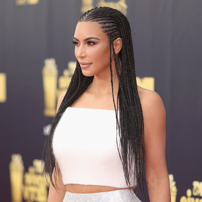 Kim Kardashian Braided Hairstyle
 1001 ideas for beautiful ghana braids for summer 2019