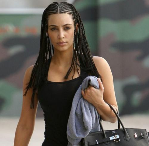 Kim Kardashian Braided Hairstyle
 celebrities with braids